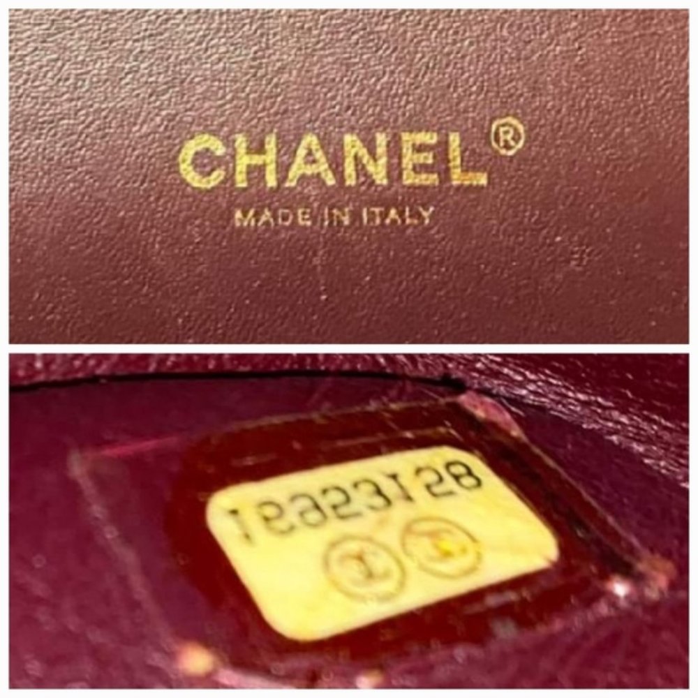 100% Authentic CHANEL Quilted Double Flap Jumbo Lambskin Black Shoulder Bag - Picture 16 of 16